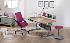 PAIDI Kinder- und Jugenddrehstuhl Tio | Brombeer-Rosa