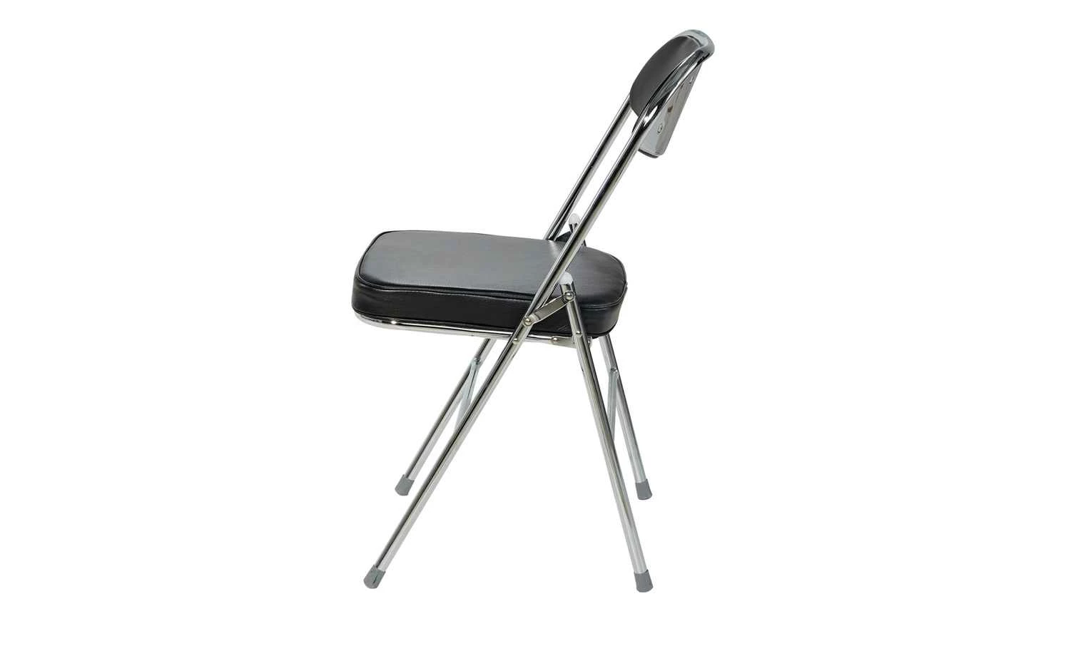 Klappstuhl Kunstleder Chrom Florian Klappstuhl Kunstleder Chrom Florian | Schwarz -Stühle Verkäufe 2022 11303835 1 201901221117