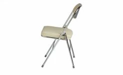 Klappstuhl Kunstleder Chrom Florian | Beige -Stühle Verkäufe 2022 11303837 7 201901221117