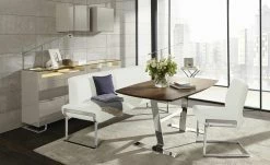 JOOP! Schwingstuhl Leder 007 | Zucker (Weiß)