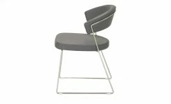 Connubia Kufenstuhl Leder New York | Grau -Stühle Verkäufe 2022 11308559 8 202110201248