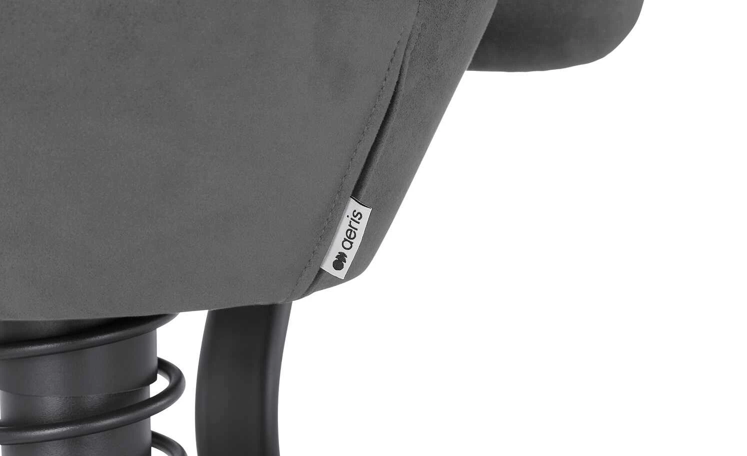 Aeris Drehhocker mit Lehne Swopper Aeris Drehhocker mit Lehne Swopper | Grau / Schwarz Federbein Standard (für Körpergewicht von 50-120 kg) -Stühle Verkäufe 2022 11353041 8 202105102233