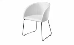 now! by hülsta Schalenstuhl S 19-1 | Kufengestell Weiß