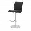 Barstuhl Vittoria | Schwarz Rund mit glattem Sitz