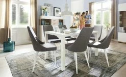 Stuhl Howard | Hellgrau / Weiß