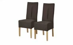 Polsterstuhl 2er Set Buche dunkelbraun Marc