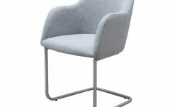 Woodford Polsterstuhl mit Armlehne Vilo | Silbergrau Freischwinger – Edelstahl 3 Woodford Polsterstuhl mit Armlehne Vilo | Silbergrau Freischwinger – Edelstahl -Stühle Verkäufe 2022 12305736 1 202208251235