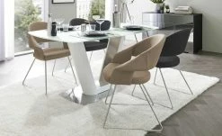 uno Kufenstuhl Lena | Anthrazit Edelstahl