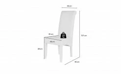 Polsterstuhl Gasparo | Weiß -Stühle Verkäufe 2022 12312745 8 201907242255