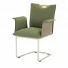 Wohnwert Polsterstuhl mit Armlehne Scandio | Loden (Grün) / Dunkelbeige -Stühle Verkäufe 2022 13304344 7 202011262242