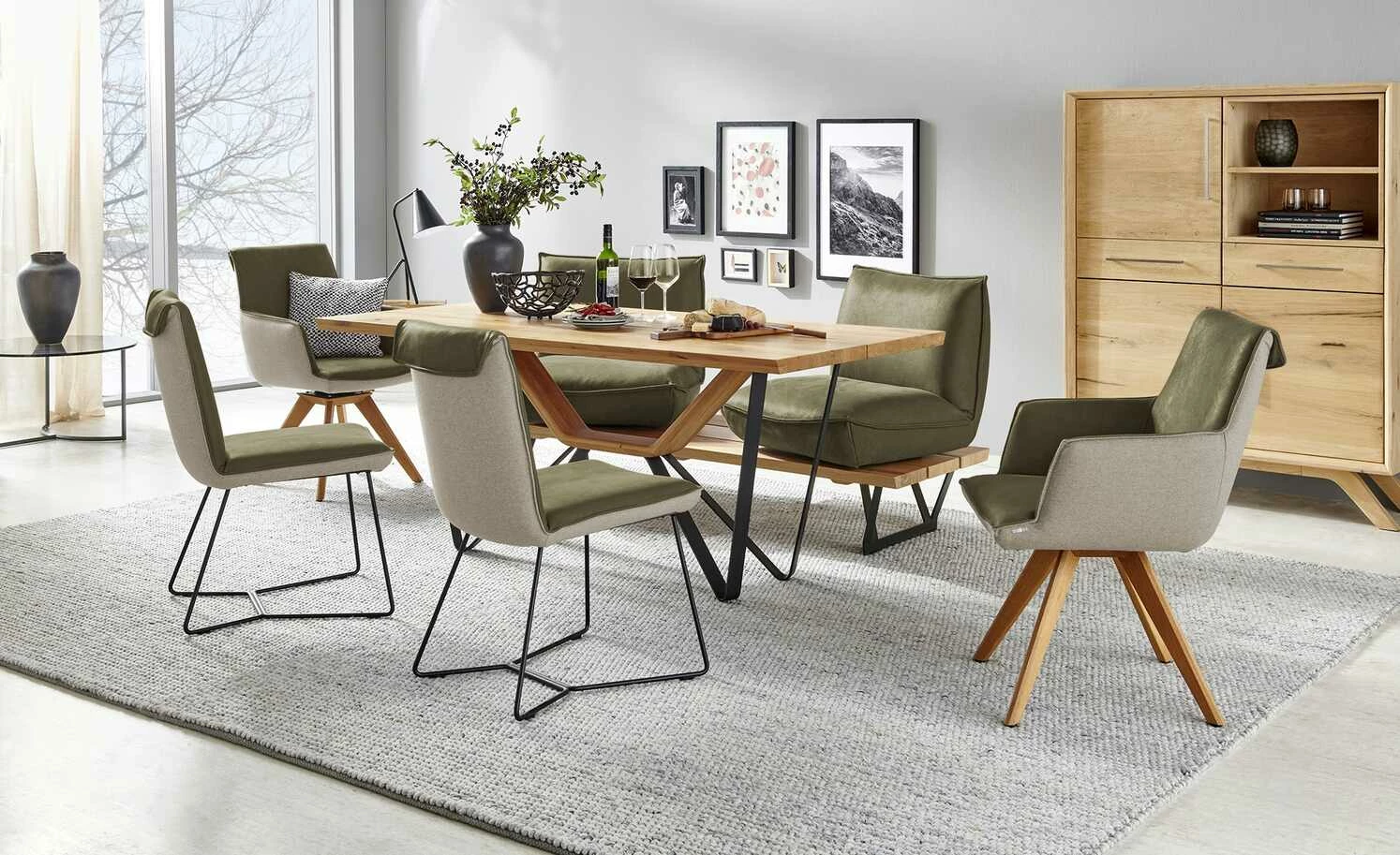 KOINOR Armlehnstuhl Leder Schwof KOINOR Armlehnstuhl Leder Schwof | Verde (Dunkelgrün) / Beige Ja -Stühle Verkäufe 2022 13304568 4 202109101235