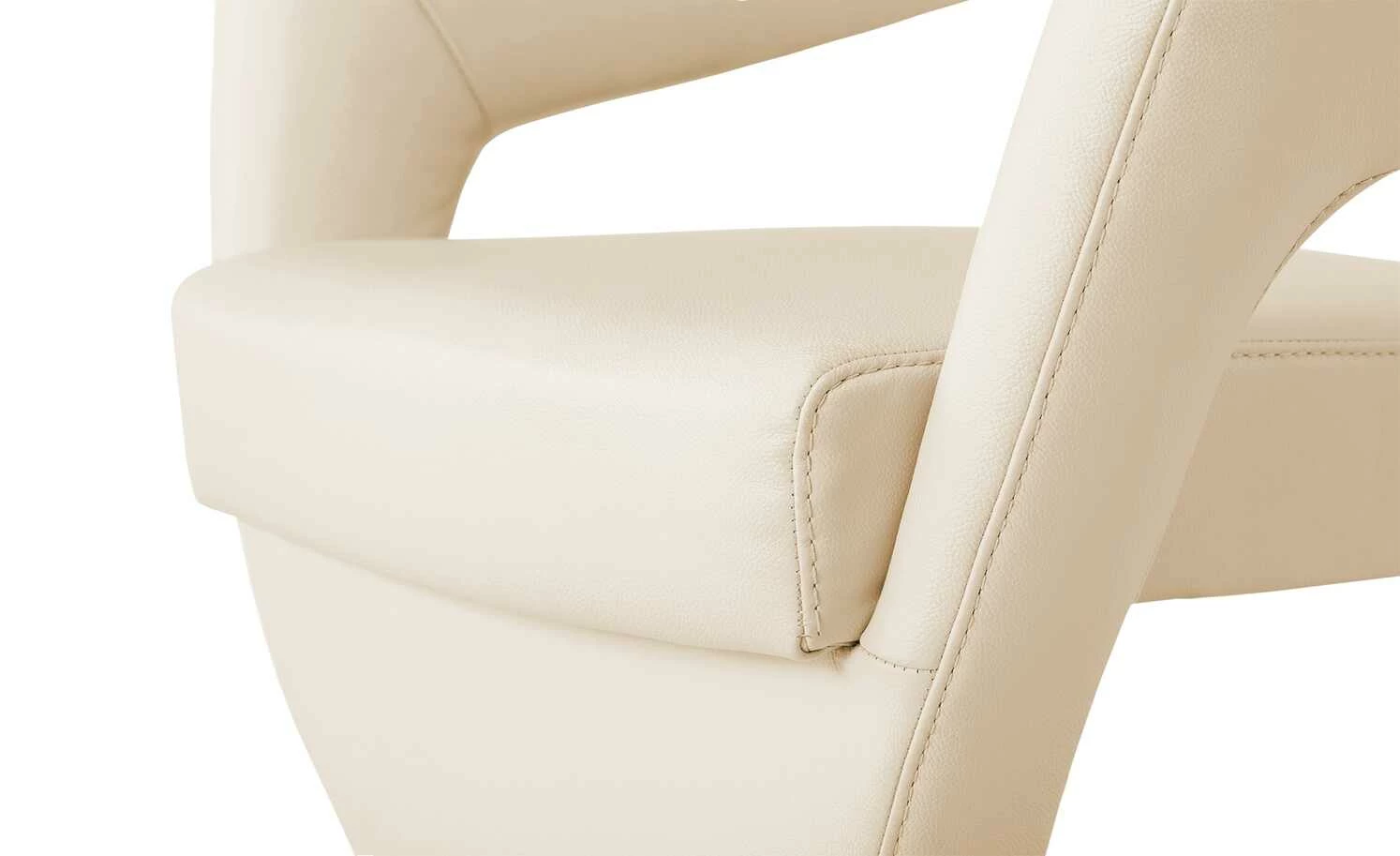 Leder-Drehstuhl Kingsman Leder-Drehstuhl Kingsman | Rahm (Beige) Eckig -Stühle Verkäufe 2022 13305147 3 202102262235