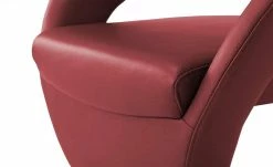 Leder-Drehstuhl Kingsman | Rot Rund -Stühle Verkäufe 2022 13305148 3 202102262235