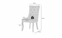 Collection by citamaass Polsterstuhl Felicita | Grau ohne Armlehne -Stühle Verkäufe 2022 13305499 1 201907232252