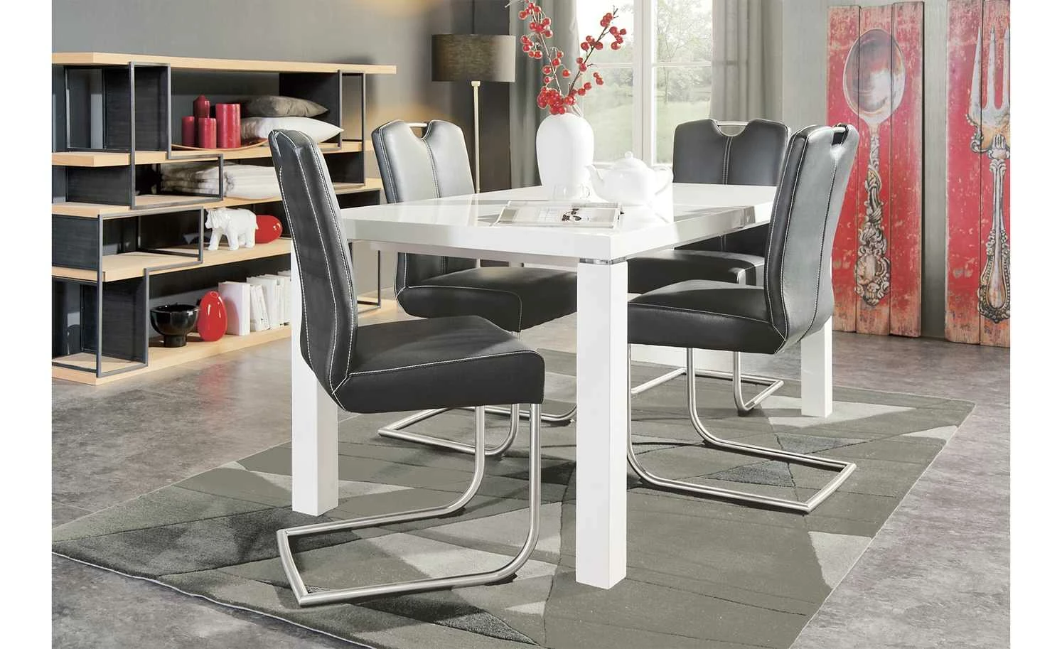 uno Kunstleder-Schwingstuhl Sean uno Kunstleder-Schwingstuhl Sean | Schwarz -Stühle Verkäufe 2022 13313455 3 201811271452