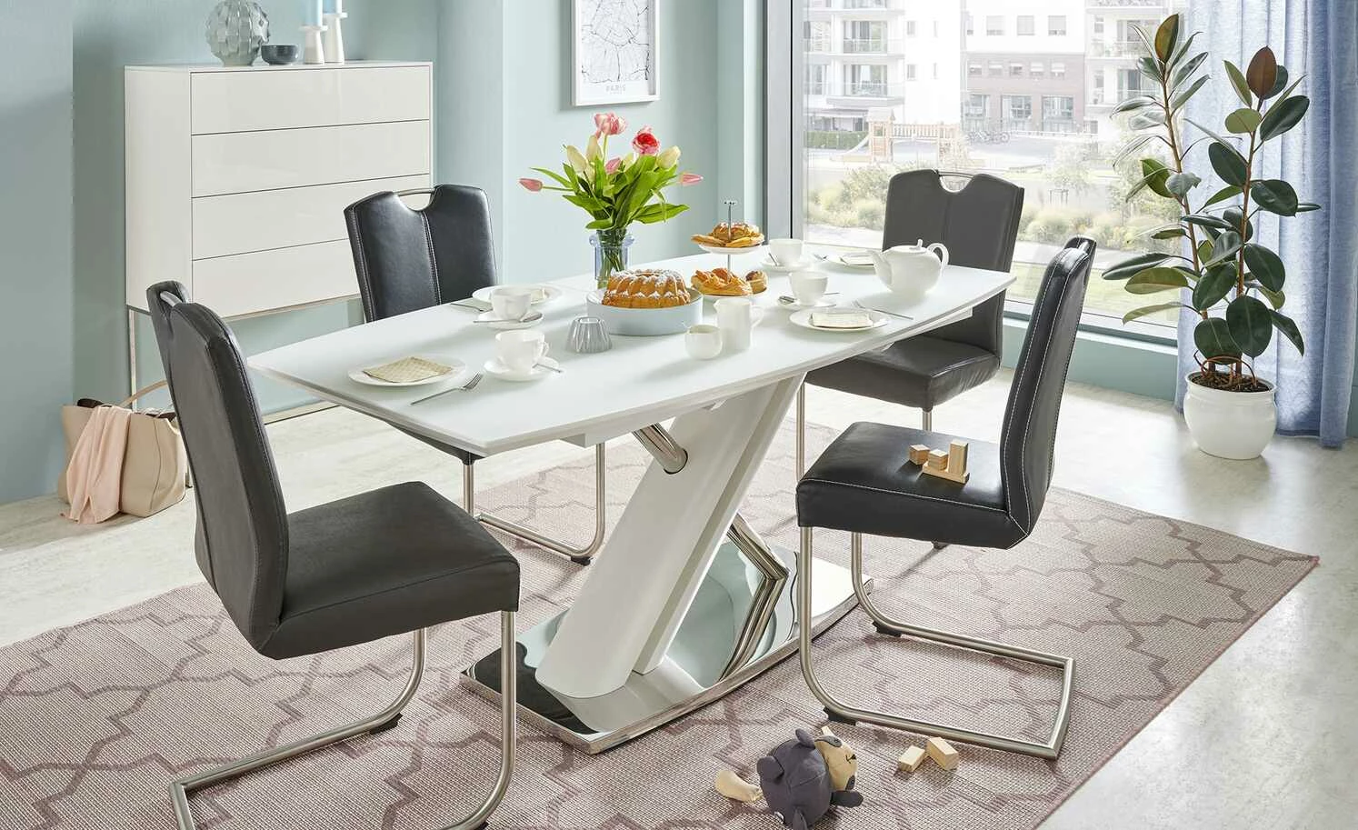 uno Kunstleder-Schwingstuhl Sean uno Kunstleder-Schwingstuhl Sean | Schwarz -Stühle Verkäufe 2022 13313455 4 202107011258