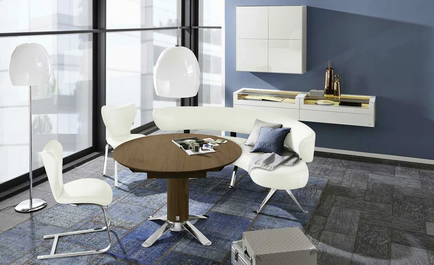 JOOP! Leder-Schwingstuhl Lounge JOOP! Leder-Schwingstuhl Lounge | Wolke (Weiß) Schwingstuhl -Stühle Verkäufe 2022 13313735 5 202104222232