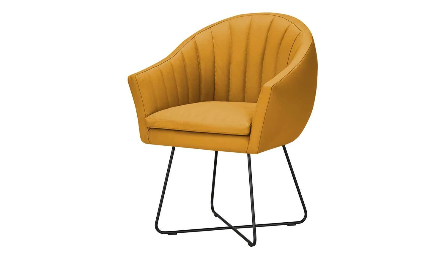 Berger & Rath Kufenstuhl Leder Lanx Berger & Rath Kufenstuhl Leder Lanx | Mustard (Senfgelb) -Stühle Verkäufe 2022 14302234 1 202102151237