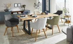 Woodford Polsterstuhl mit Armlehne Muron | Nachtblau Ja