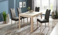 Woodford Polsterstuhl mit Griff Gabi 4 | Braun Eiche Sonoma