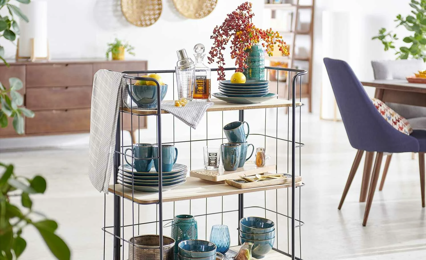 Stuhl Howard Stuhl Howard | Blau / Walnuss (Nachbildung) -Stühle Verkäufe 2022 14304813 2 202008282250