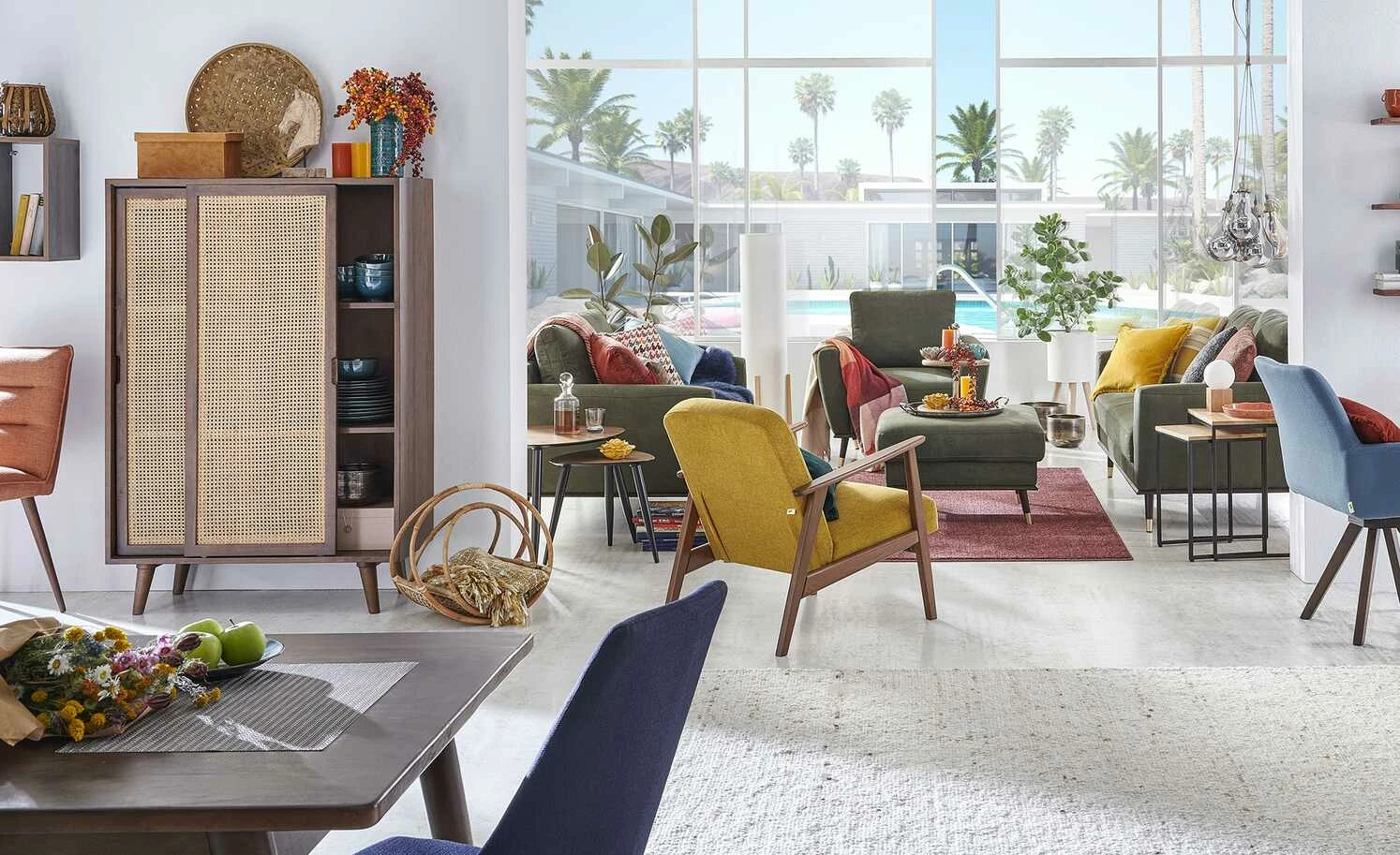 Stuhl Howard Stuhl Howard | Blau / Walnuss (Nachbildung) -Stühle Verkäufe 2022 14304813 6 202207111247