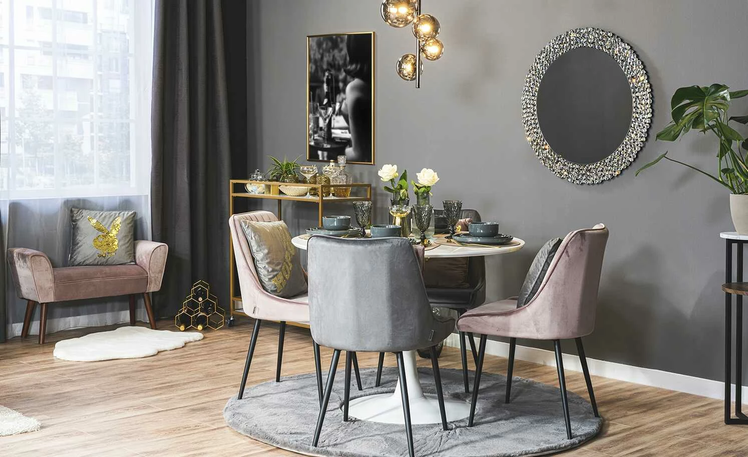 Playboy Stuhl 2er-Set Samantha Playboy Stuhl 2er-Set Samantha | Rosé -Stühle Verkäufe 2022 14304854 5 202008031219