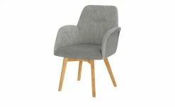 Woodford Polsterstuhl mit Armlehne Melba | Lichtgrau Nein