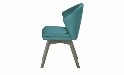 Berger & Rath Leder-Polsterstuhl Arcu | Turquise (Türkis) Londra (Hellgrau) -Stühle Verkäufe 2022 14305421 6 202101262257