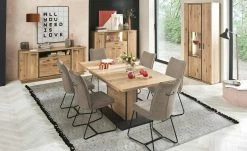 Kufenstuhl Zabea | Cappuccino Schwarz