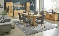 Gray & Jones Polsterstuhl Black Coast Two | Rücken mit Quernaht Darkbrown (Grau-Braun)