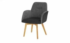 Woodford Polsterstuhl mit Armlehne Melba | Schwarz Nein