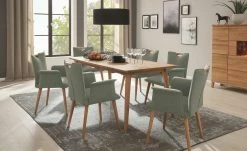 Wohnwert Polsterstuhl mit Armlehne Scandio | Grau