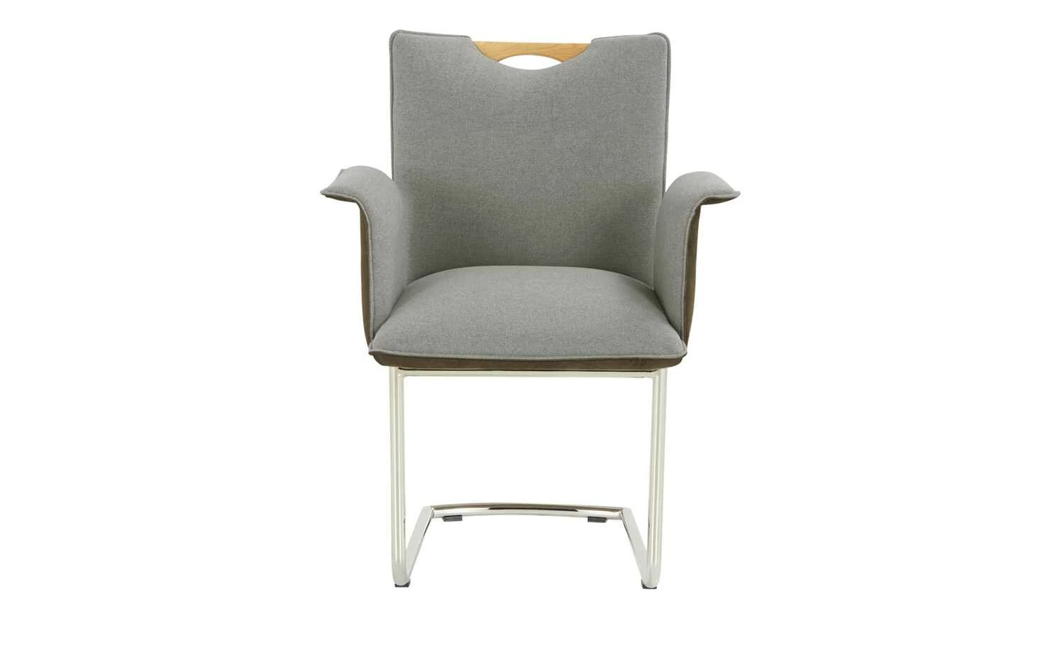 Wohnwert Polsterstuhl mit Armlehne Scandio Wohnwert Polsterstuhl mit Armlehne Scandio | Steel (Hellgrau) / Dunkelbraun -Stühle Verkäufe 2022 14306263 1 202011302238