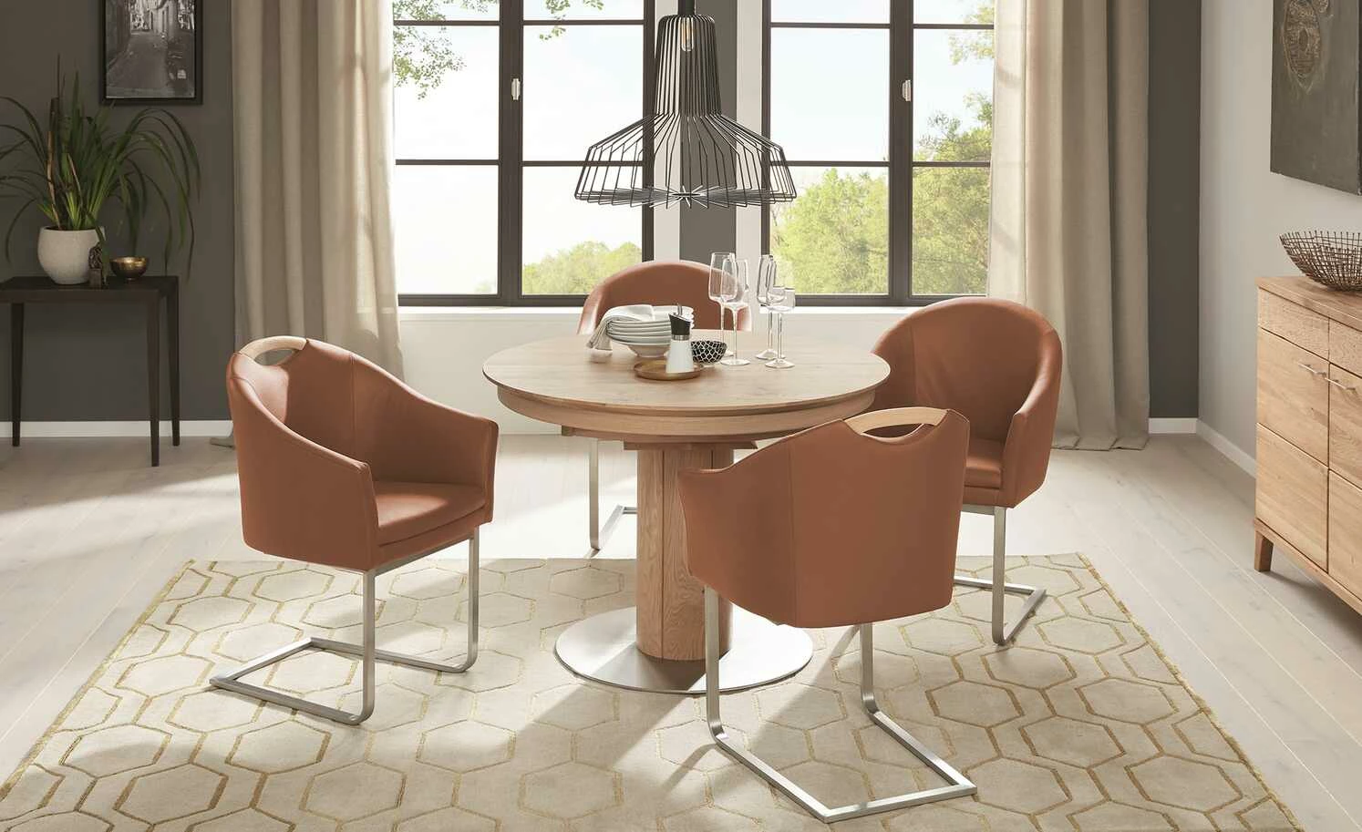 Wohnwert Leder-Schwingstuhl Jalto Wohnwert Leder-Schwingstuhl Jalto | Cognacbraun Ja -Stühle Verkäufe 2022 14306271 1 202009290322