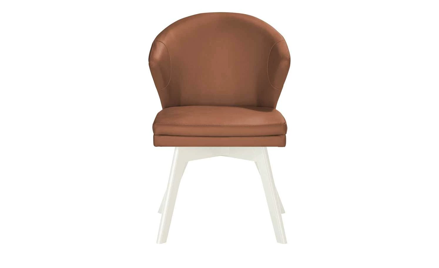 Berger & Rath Leder-Polsterstuhl Arcu Berger & Rath Leder-Polsterstuhl Arcu | Cognac (Orange - Braun) Weiß-Creme -Stühle Verkäufe 2022 14307145 1 202101262258