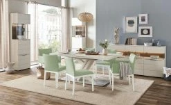 Berger & Rath Polsterstuhl Bono | Grün Weiß-Creme Ja