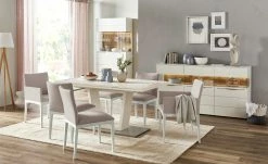 Berger & Rath Polsterstuhl Bono | Hellbraun Weiß-Creme Ja