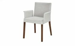 Berger & Rath Polsterstuhl mit Armlehne Certo | Silver (Hellgrau)