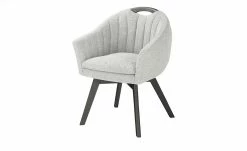 Berger & Rath Polsterstuhl mit Armlehne Lanx | Silver (Hellgrau) Anthrazit