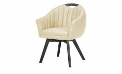 Berger & Rath Polsterstuhl mit Armlehne Lanx | Kreide (Creme) Anthrazit