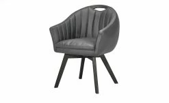 Berger & Rath Polsterstuhl mit Armlehne Lanx | Grau Anthrazit