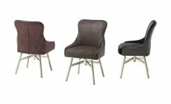 Polsterstuhl Effi | Merlot (Weinrot) Nein Gerade Edelstahl