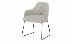 Woodford Polsterstuhl mit Armlehne Milan | Paloma (Hellgrau) Schaumstoff
