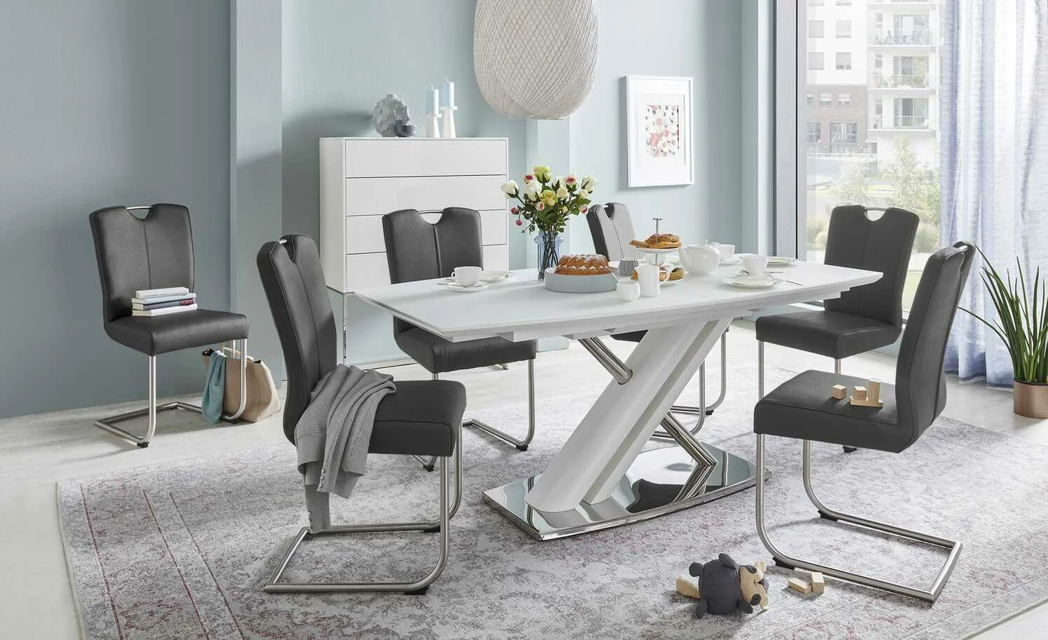 uno Leder-Freischwinger Sammy uno Leder-Freischwinger Sammy | Schwarz -Stühle Verkäufe 2022 14307589 14 202208311235