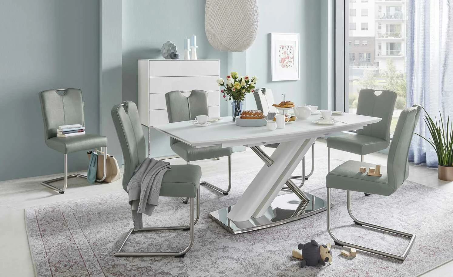 uno Leder-Freischwinger Sammy uno Leder-Freischwinger Sammy | Grau -Stühle Verkäufe 2022 14307590 13 202208311235