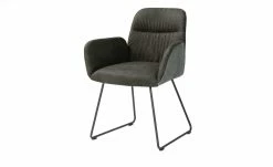 uno Polster-Armlehnstuhl Sevan | Innen: Dunkelgrau / Außen: Hellgrau Kufe -Stühle Verkäufe 2022 14307639 2 202111021308