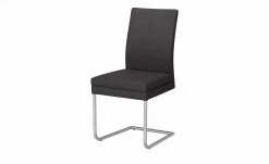 Woodford Kunstleder-Freischwinger mit Griff Levi | Braun