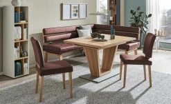 Leder-Polsterstuhl Canto III | Bordo (Rot)