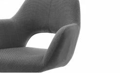 Polsterstuhl drehbar Lemonde | Anthrazit Offener Rücken Schwarz matt -Stühle Verkäufe 2022 14308357 2 202101202235